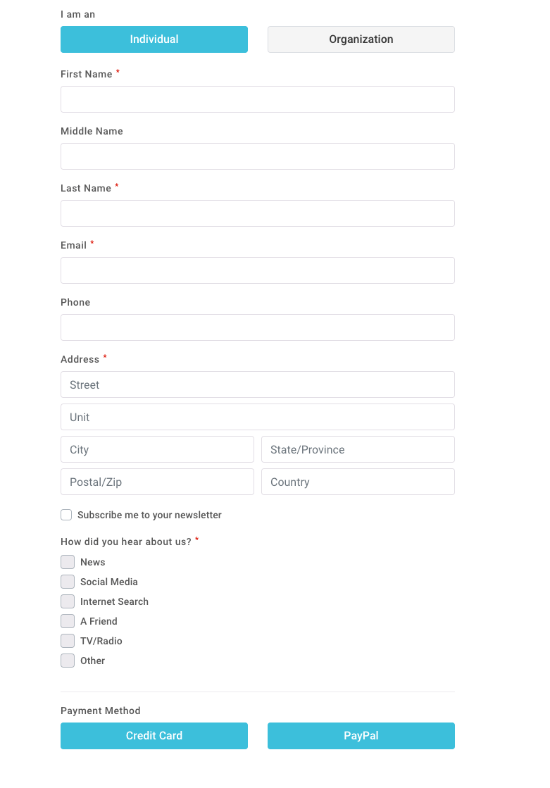 Backpack Buddies - Keela Donation Form Sample