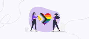 LGBTQ+ Organizations to Donate to in 2023 blog header showing a pride flag