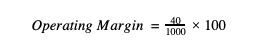 Nonprofit Operating Margin Calculation
